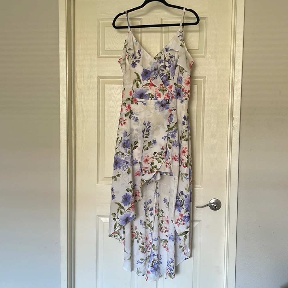 White Floral Dress/Romper